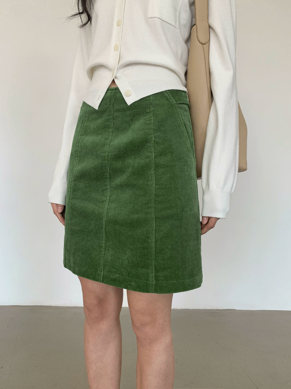 EIGHTHMONTH Casual Corduroy Skirt