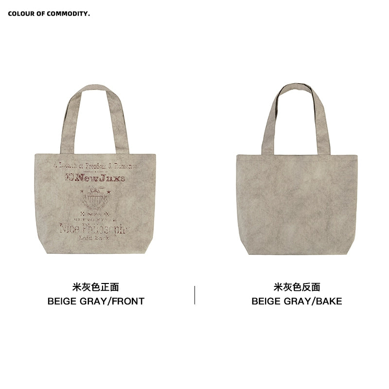 NewJNXS Fuzzy Printed Tote Bag