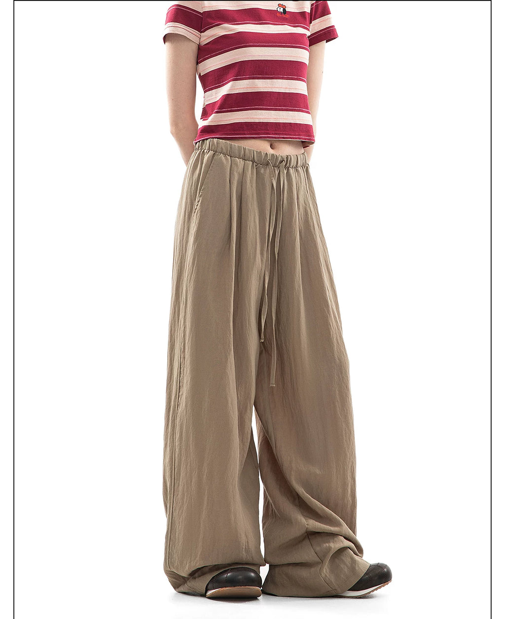 CHANT2nd Wide Leg Loose Pendant Casual Pants