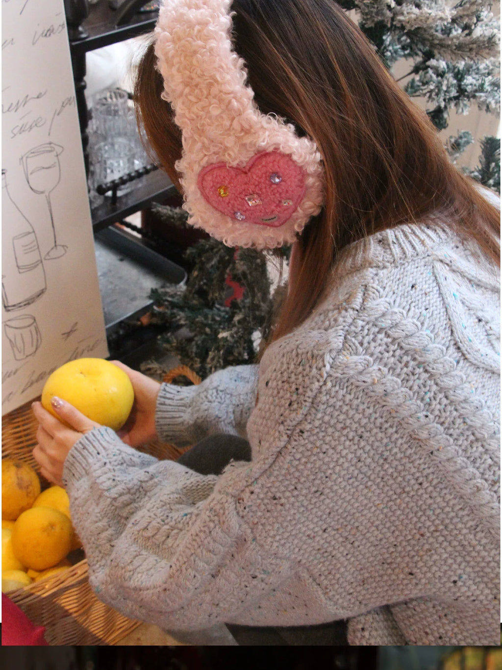 FUNCOO Thermal Diamond Jewelry Foldable Antifreeze Earmuffs