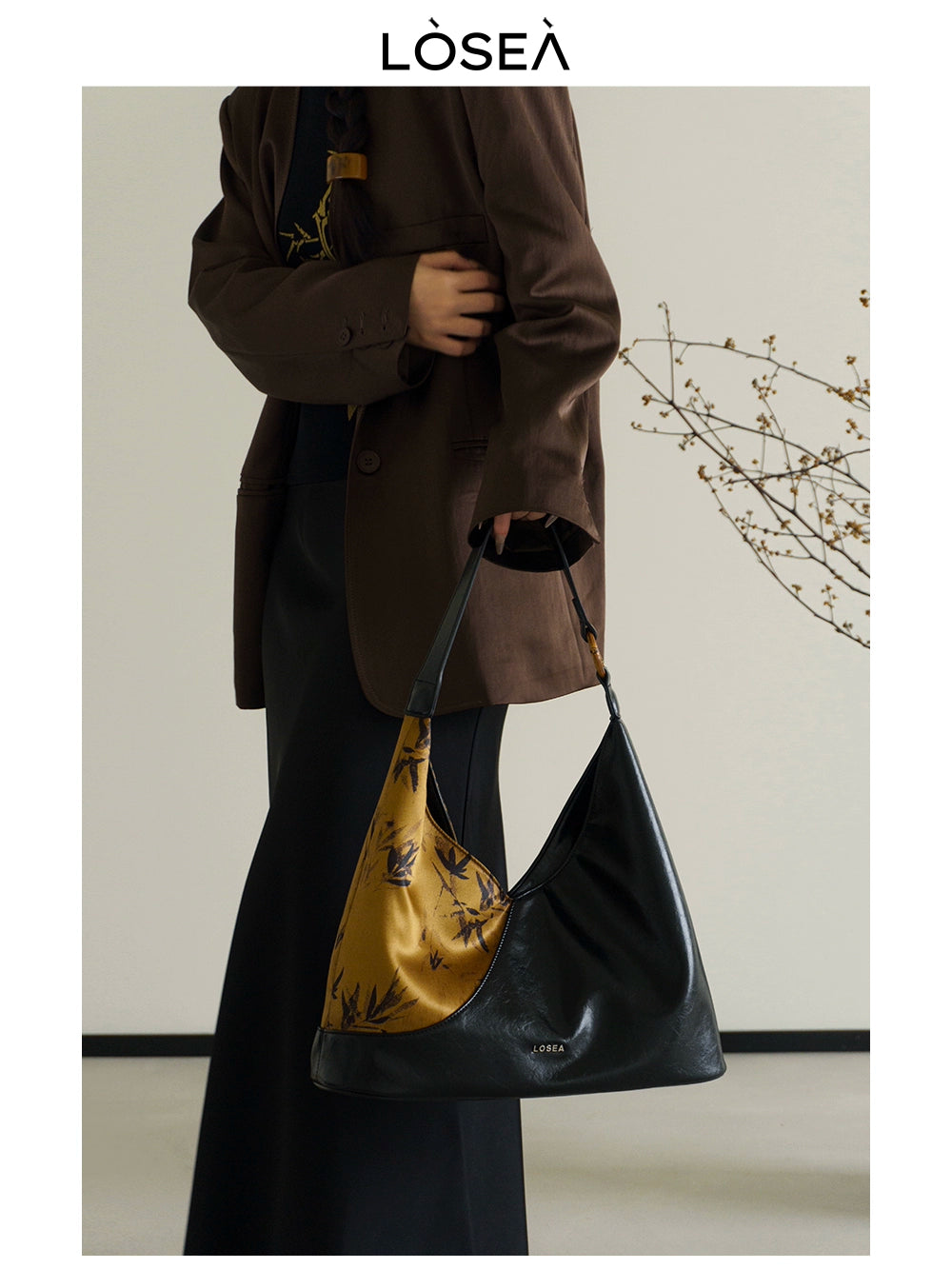 LOSEA Old Money Style New Chinese Style National Style Tote Bag