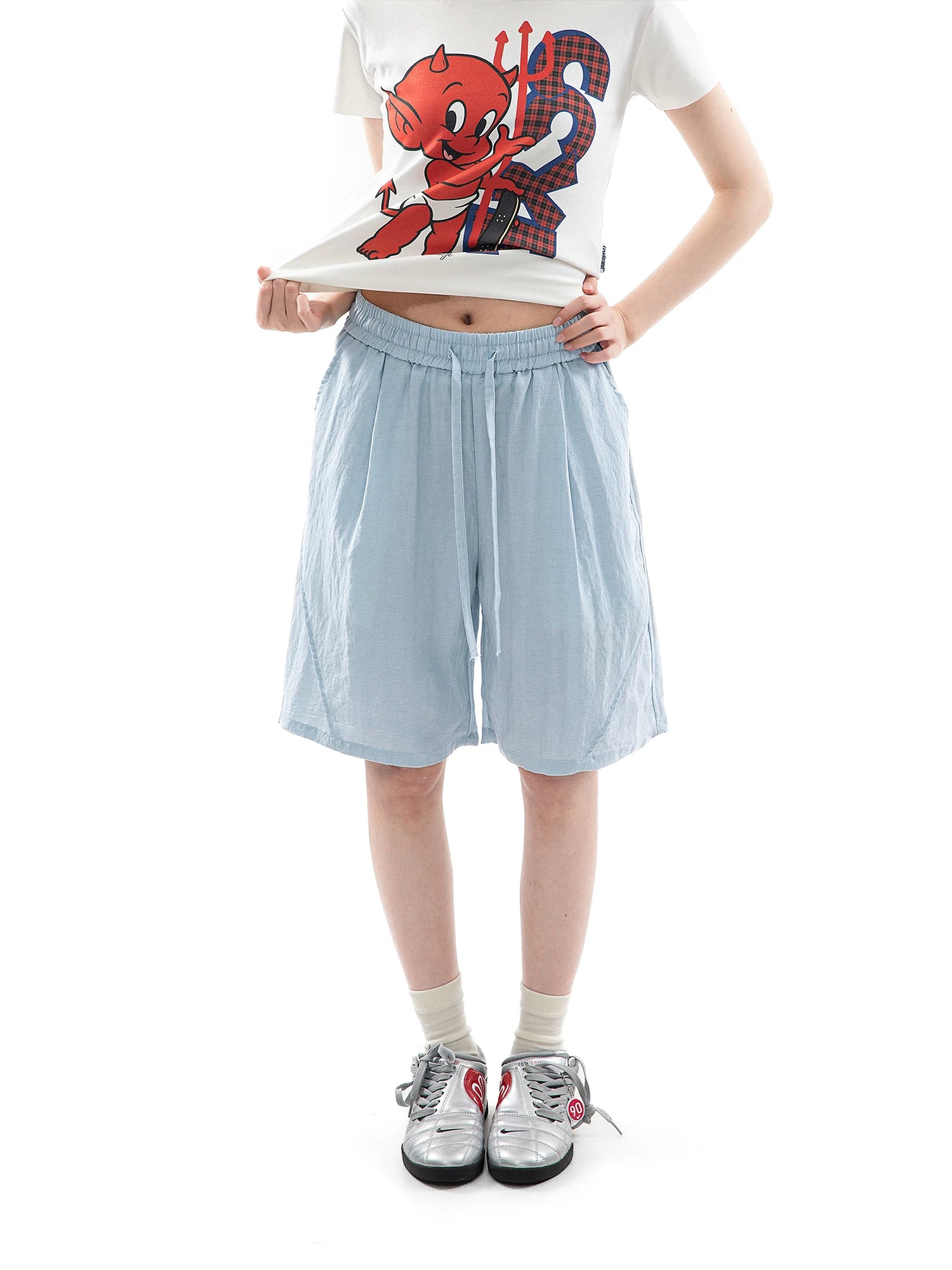 CHANT2nd Wide-leg Casual Shorts