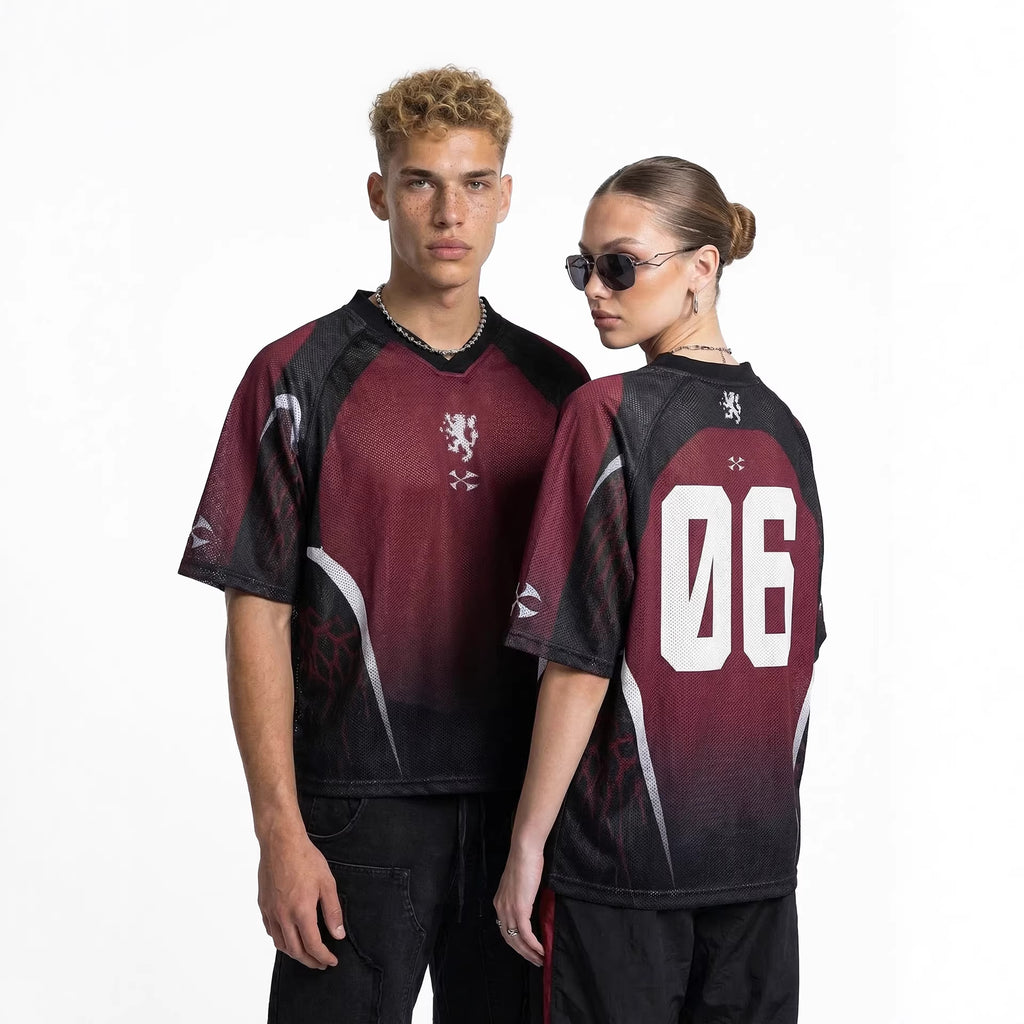 Inflation Gradual Change V Neck Breathable Exercise Tee