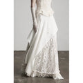 INDULGE Fringed Flower Mesh Skirt