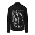 PAIKI Castle Print Casual Long Sleeve
