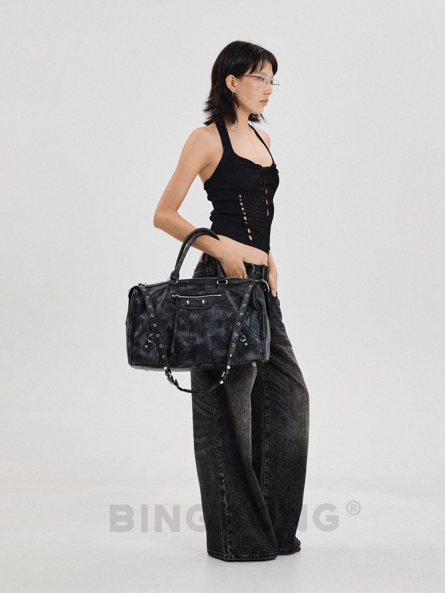 BINGBONG Stylish Commuter Large Capacity Shoulder Bag