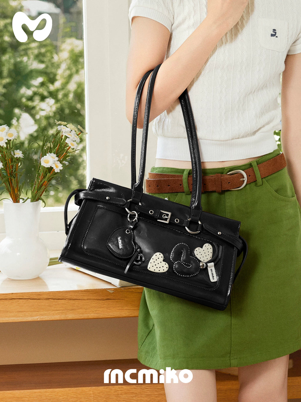 Mcmiko Cowhide Versatile Shoulder Bag