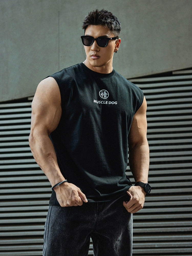 Muscle Dog Loose Vest Casual Sports Vest