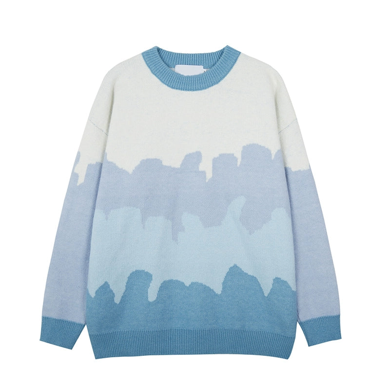 ALOHA Vintage Lazy Wave Striped Sweater