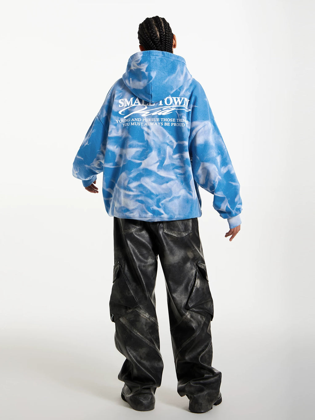 STK Water Ripple Cardigan Hoodie Sweater
