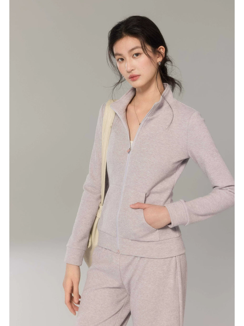 TYANG Stand-up Collar Sports and Leisure Slim Suit