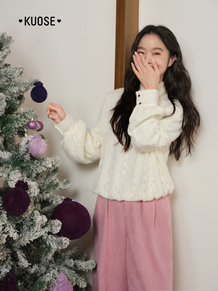 Kuose Lace Silk Scarf Streamer Temperament Shirt