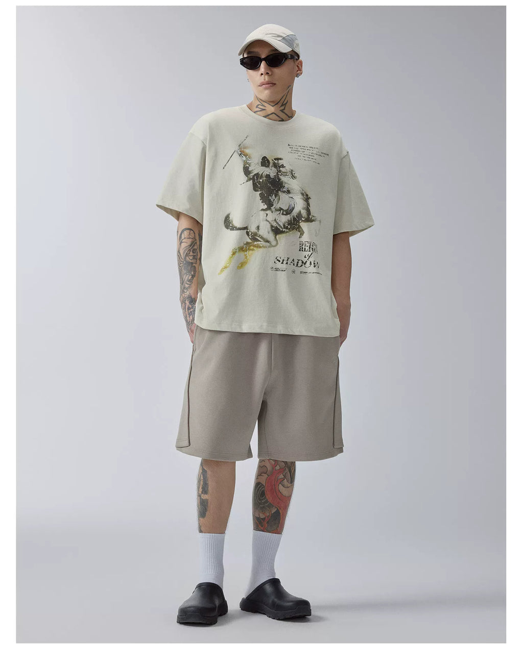 F2CE Retro Knight Print Loose Tee
