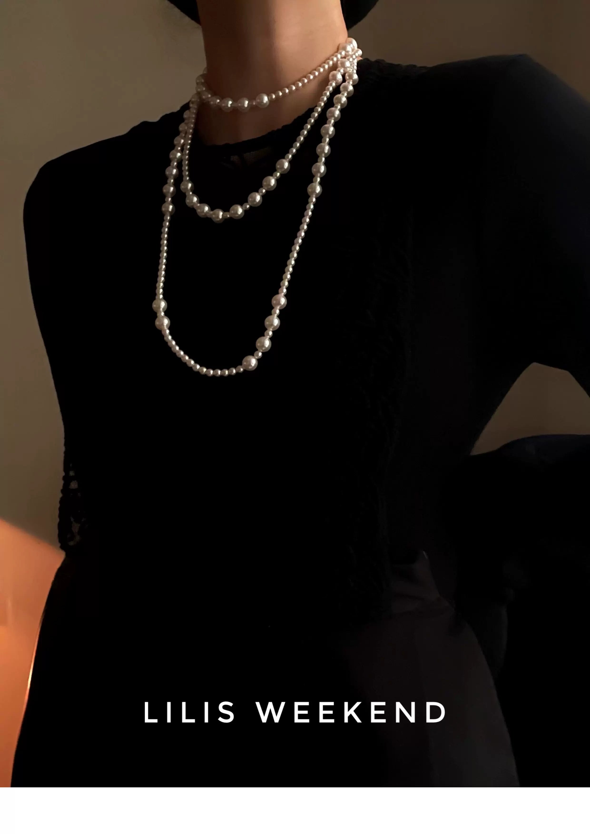 Lilis Weekend Retro Gradual Change Multi-layered Bead Necklace
