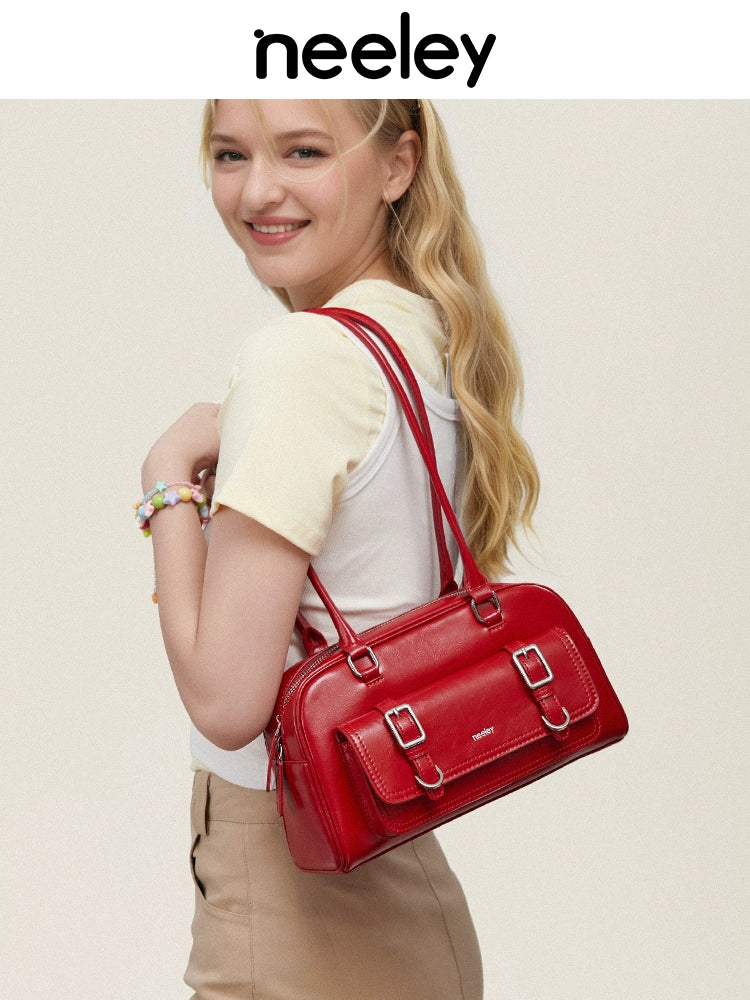 Neeley Leather Premium Textured Commuter Bag