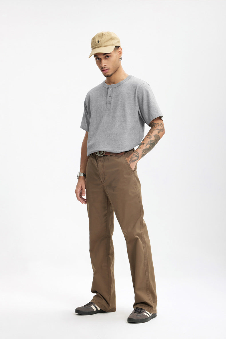 Inflation Heavyweight 250g Cotton Henley Tee
