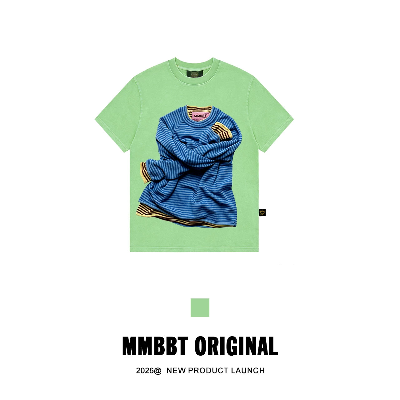 MMBBT Striped Old Crew Neck Short Tee