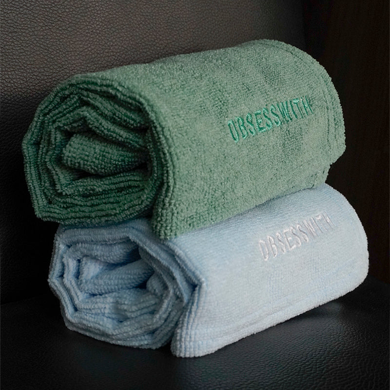 OBSESSWITH two-color embroidered towel
