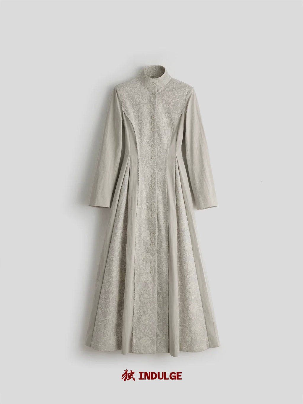 INDULGE Rough-edged Waist-strapped Trench Coat