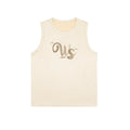 NICEBAD Gradual Change Letter Suede Vest