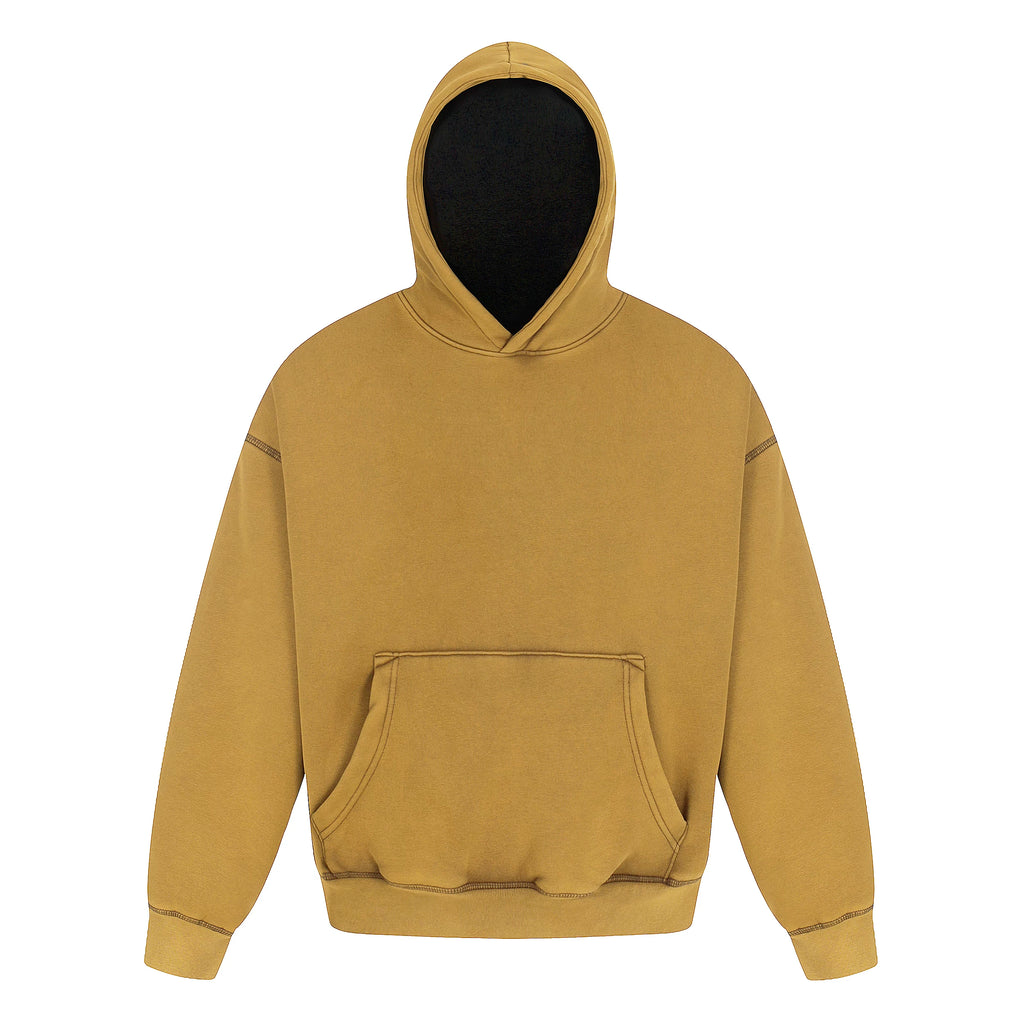 MMBBT Washed Old Fleece Heavy Hooded Sweater