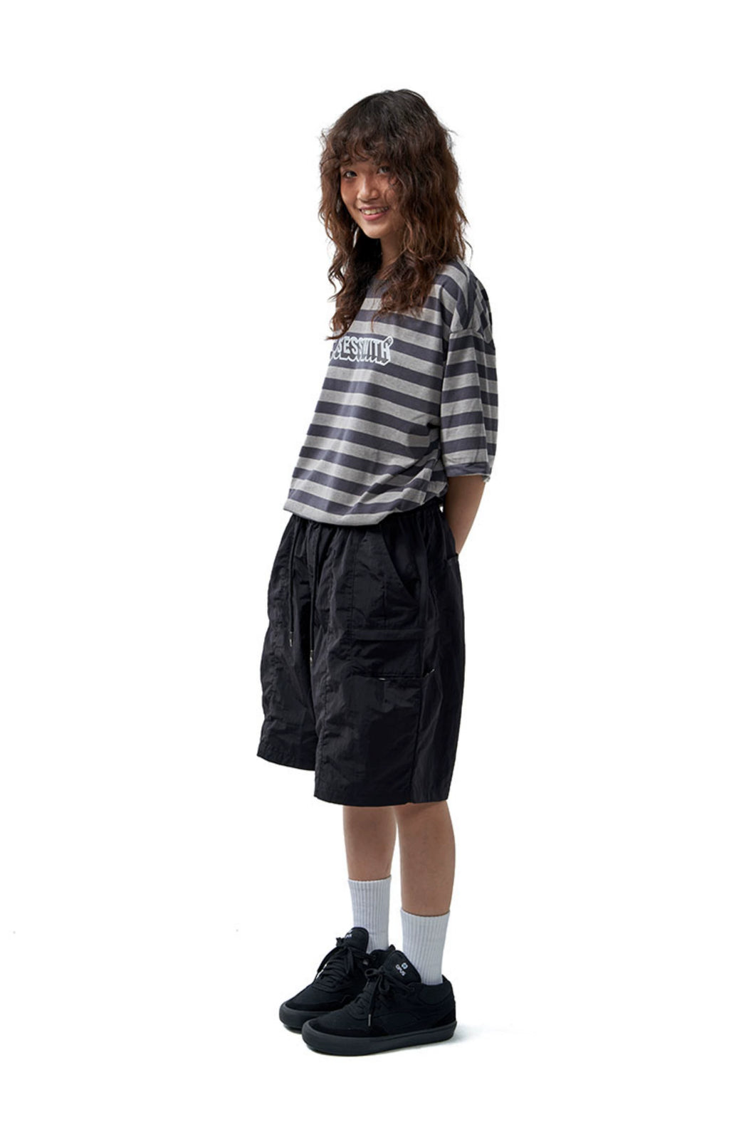 OBSESSWITH Striped Short Sleeve Tee