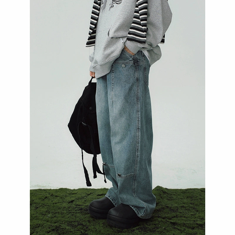 STILLYOU Street Personality Tooling Jeans