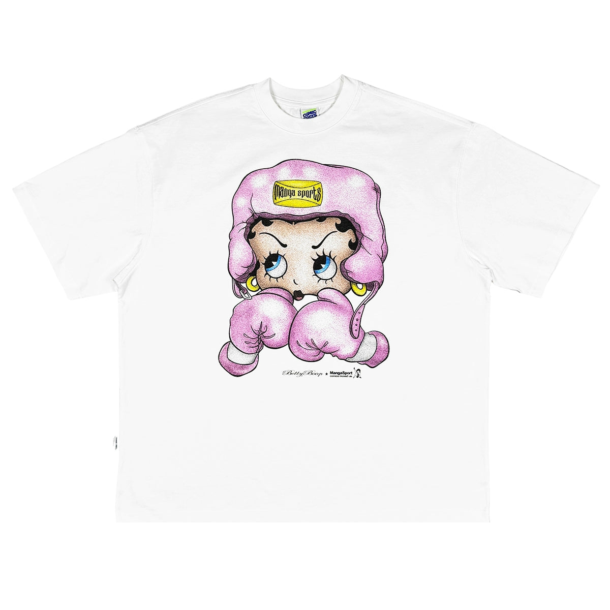 ComicTree Boxing Cartoon Betty Crew Neck Tee