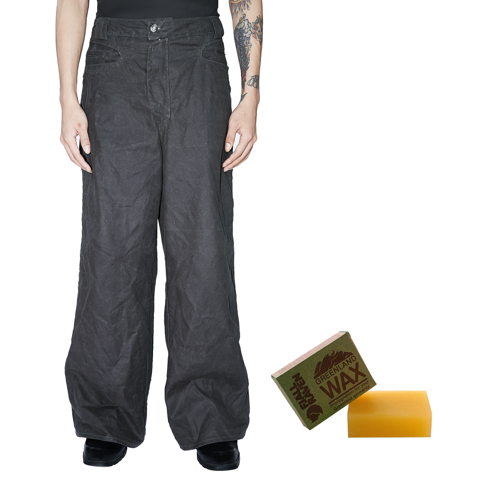 ETHEREAL PRODUCTION Oil Wax Retro Canvas Loose Casual Overalls