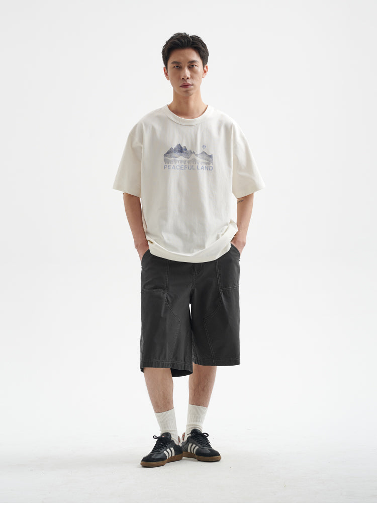 BUTTBILL 25SS Mountains non-sensory water pulp Sorona UPF50 Tee