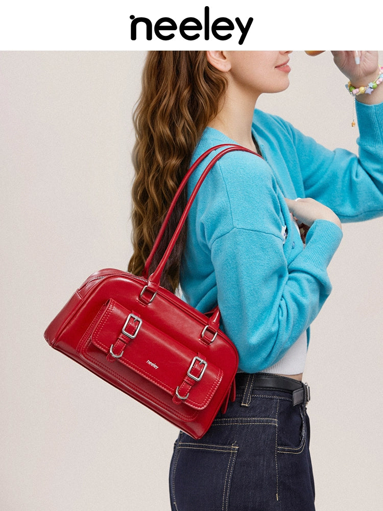 Neeley Leather Premium Textured Commuter Bag