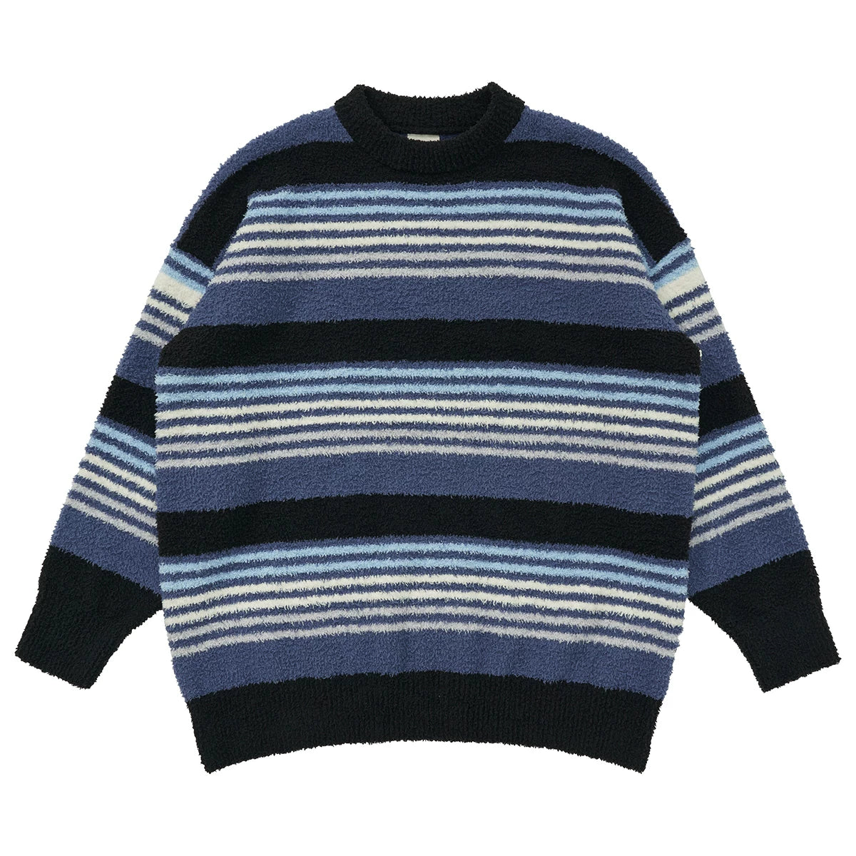 Mentmate Vintage Soft Waxy Contrast Striped Sweater