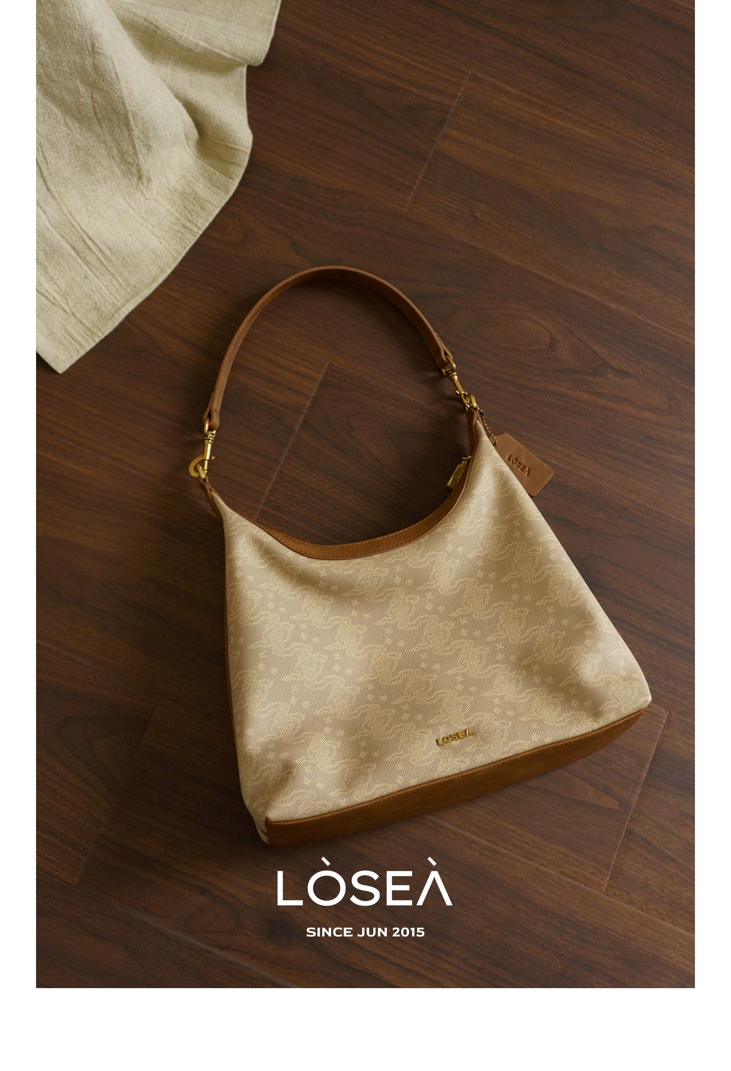 LOSEA Ruyi Moire Underarm Shoulder Bag