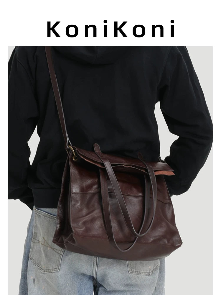 KoniKoni Large Capacity Crossbody Tote Bag