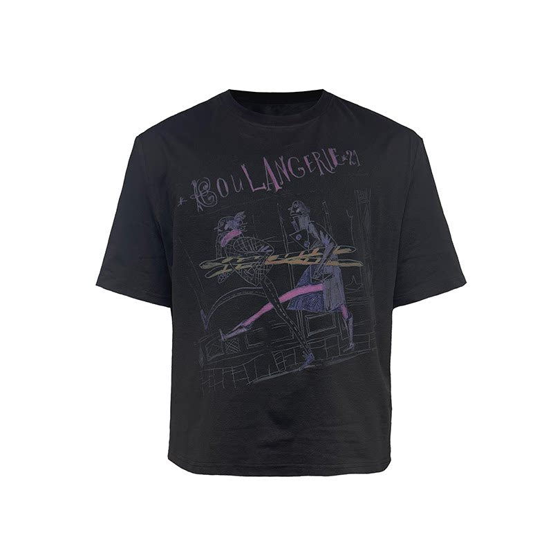 JCAESAR Retro Loose Casual Tee