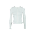 Audwyn Half Zipper V-Neck Slim Sleeve