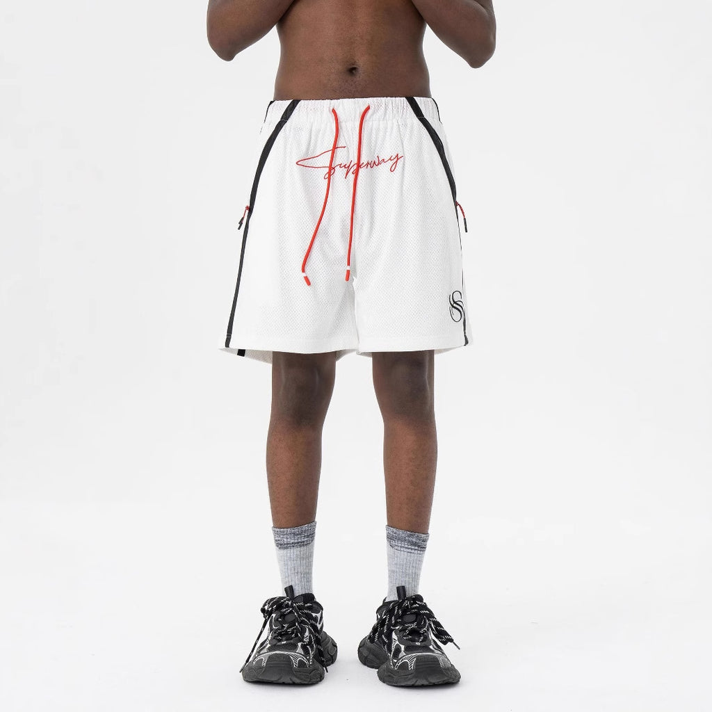 SUPER WAY Contrasting Color Splicing Casual Sweatpants