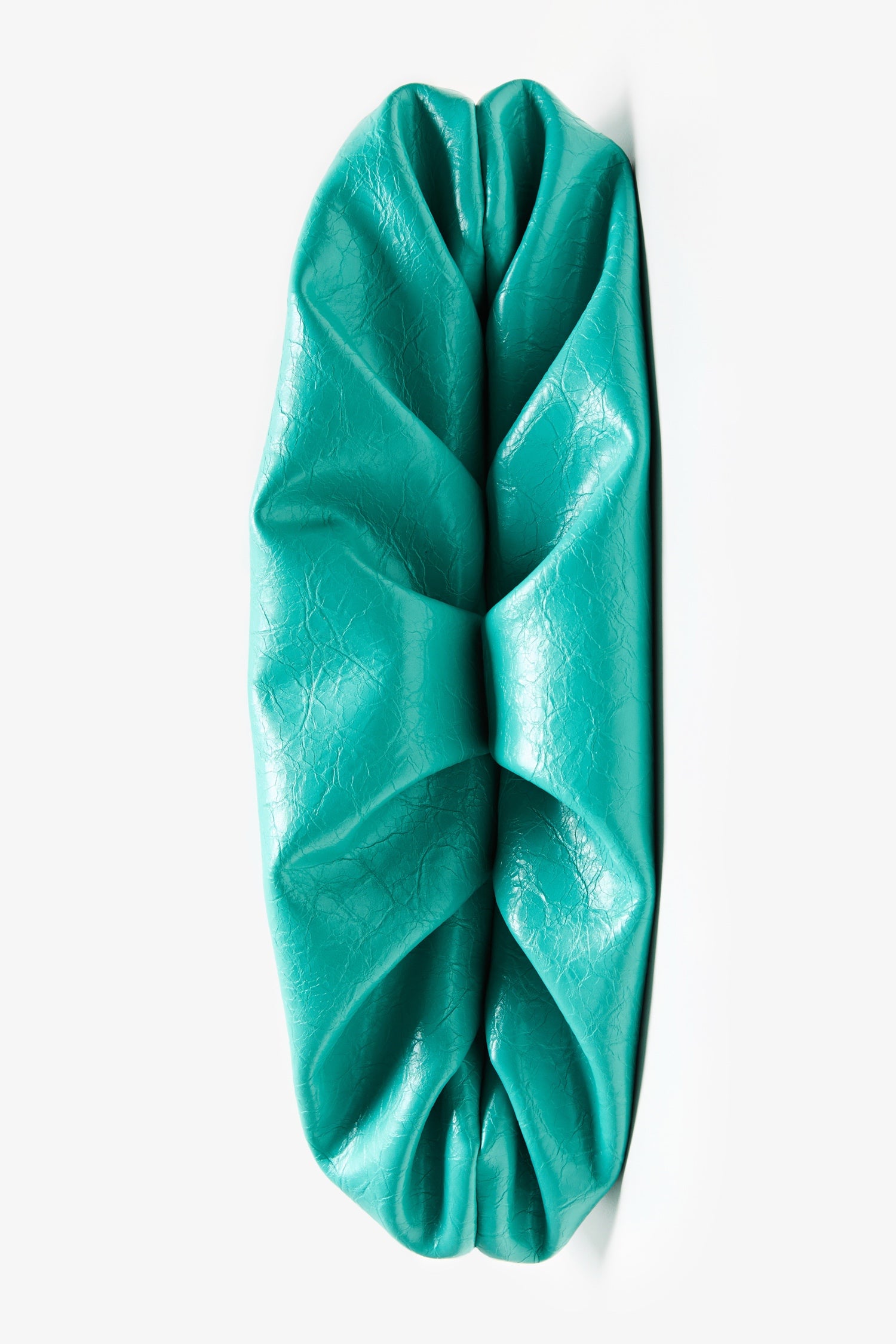 DirtySix Fuka bento soft pleated shiny leather bag