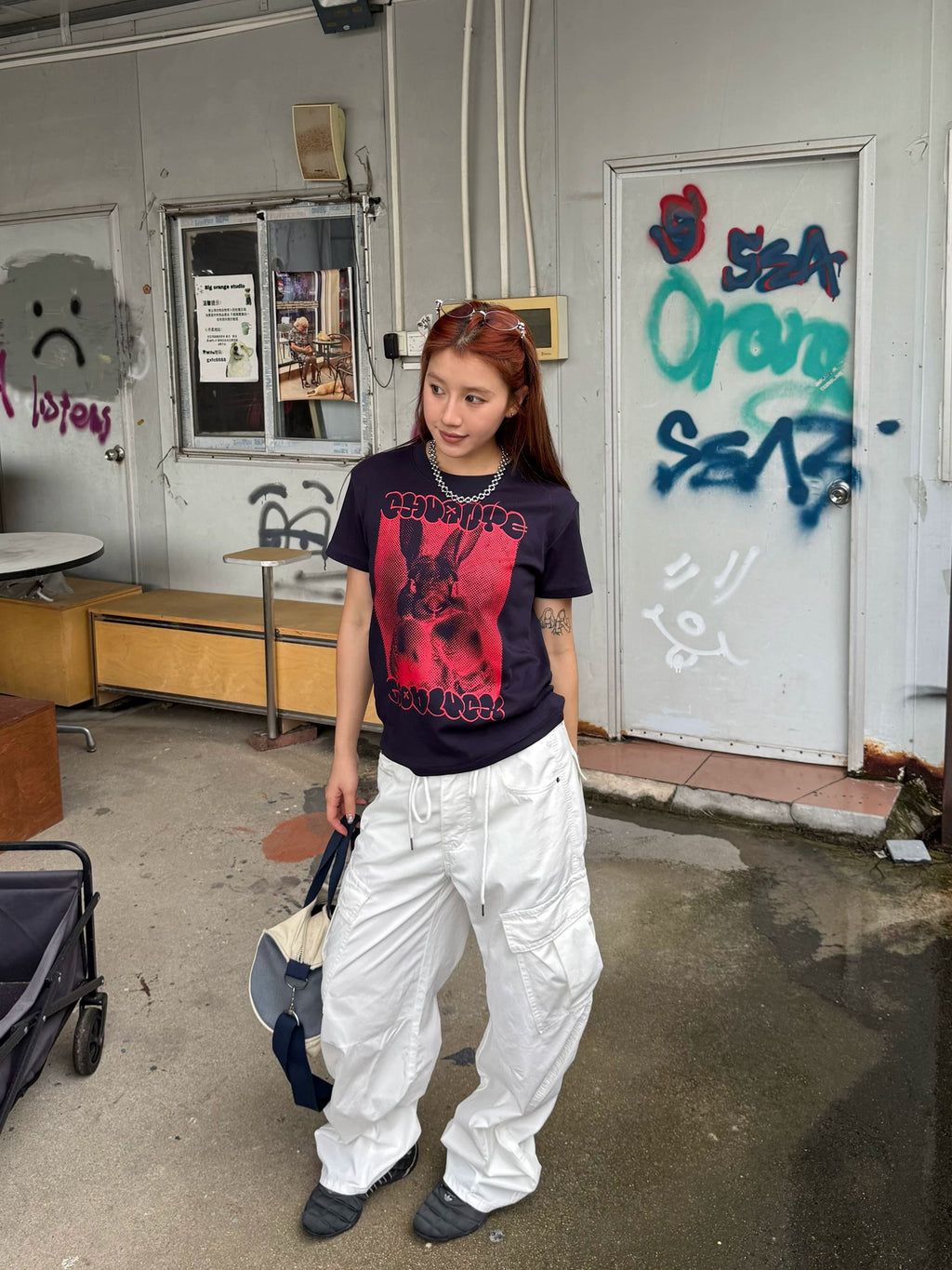 CCYE Vintage Drawstring Loose Slacks