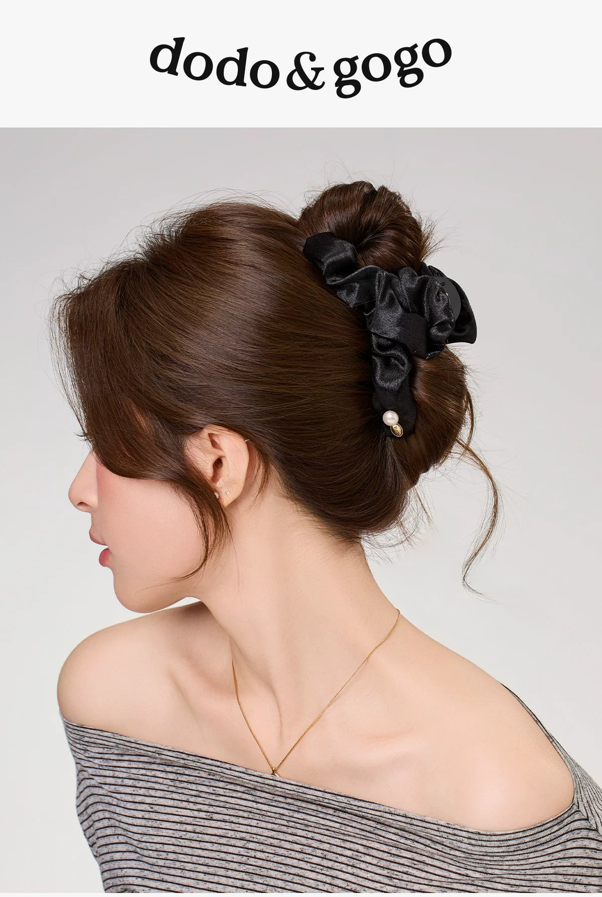 DODOGOGO Pleated Premium Temperament Clip