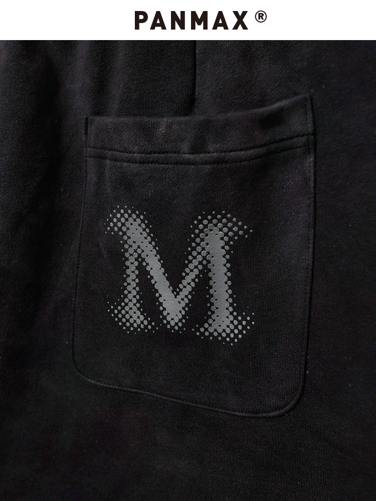 PANMAX Tie-dye Loose Straight Casual Five-point Pants