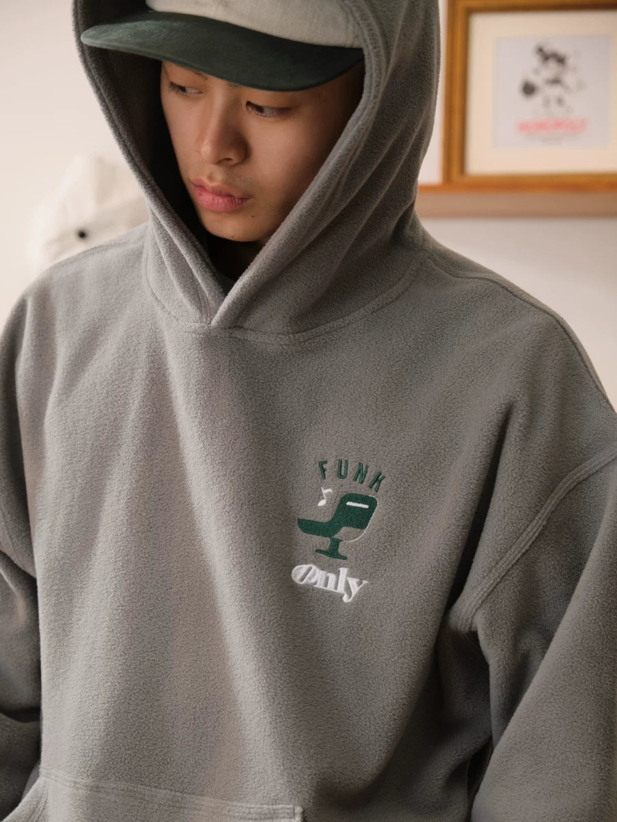 Battles Vintage Loose Versatile Embroidered Hooded Sweater