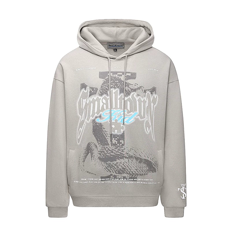 YADcrew Vintage Casual Hooded Sweater