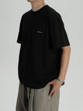 AWT Bird Pattern Line Towel Embroidery Loose Tee