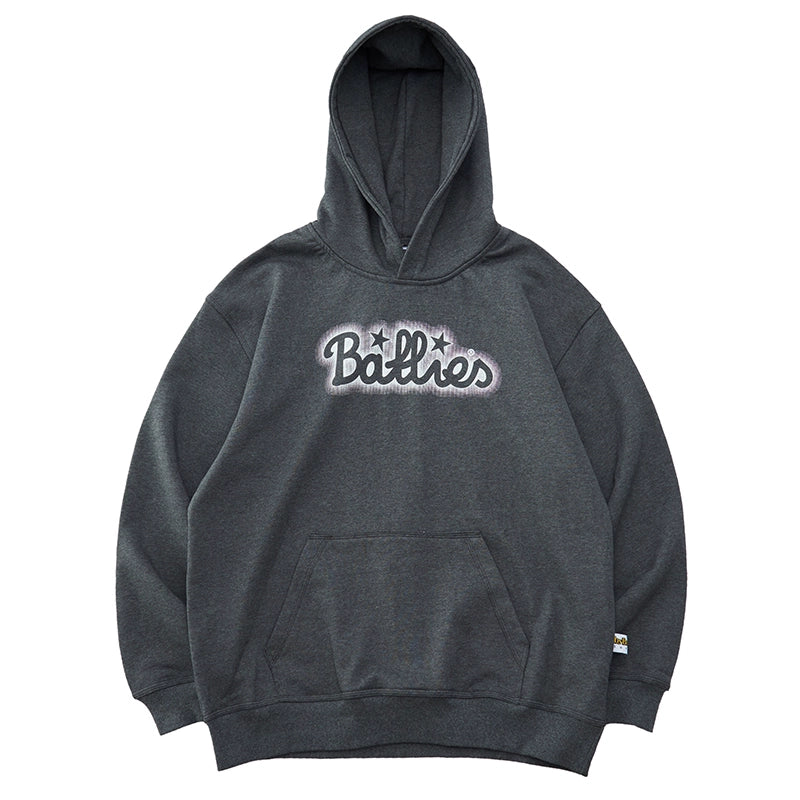 Battles Embroidered Fleece Loose Hoodie