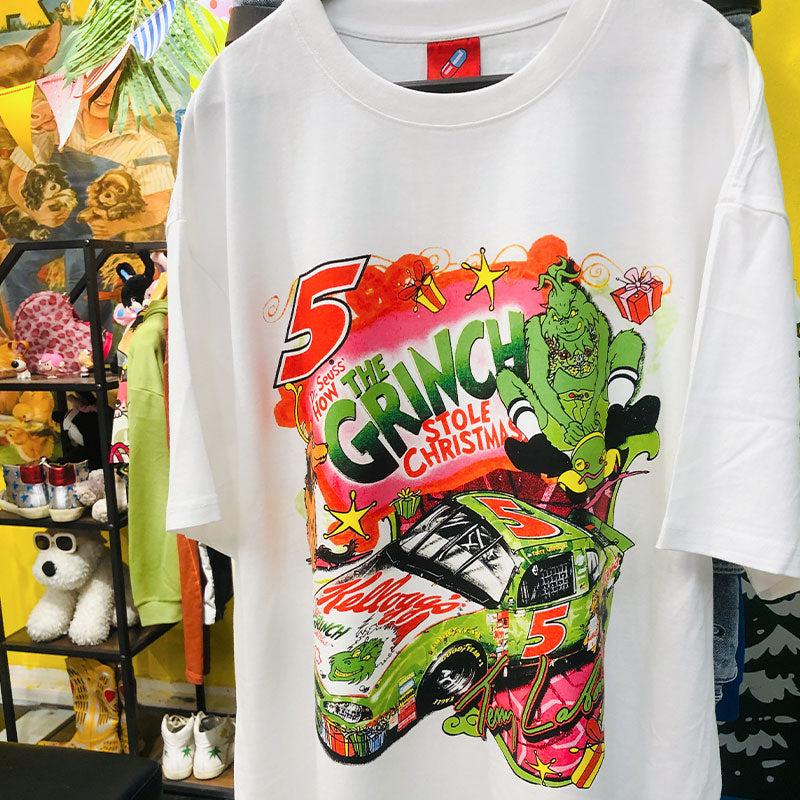 Wang Youbing Studio! THE GRINCH 260g 100% Cotton Tee