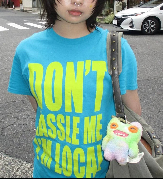 Wang Youbing Contrast Monogram Print Casual Tee