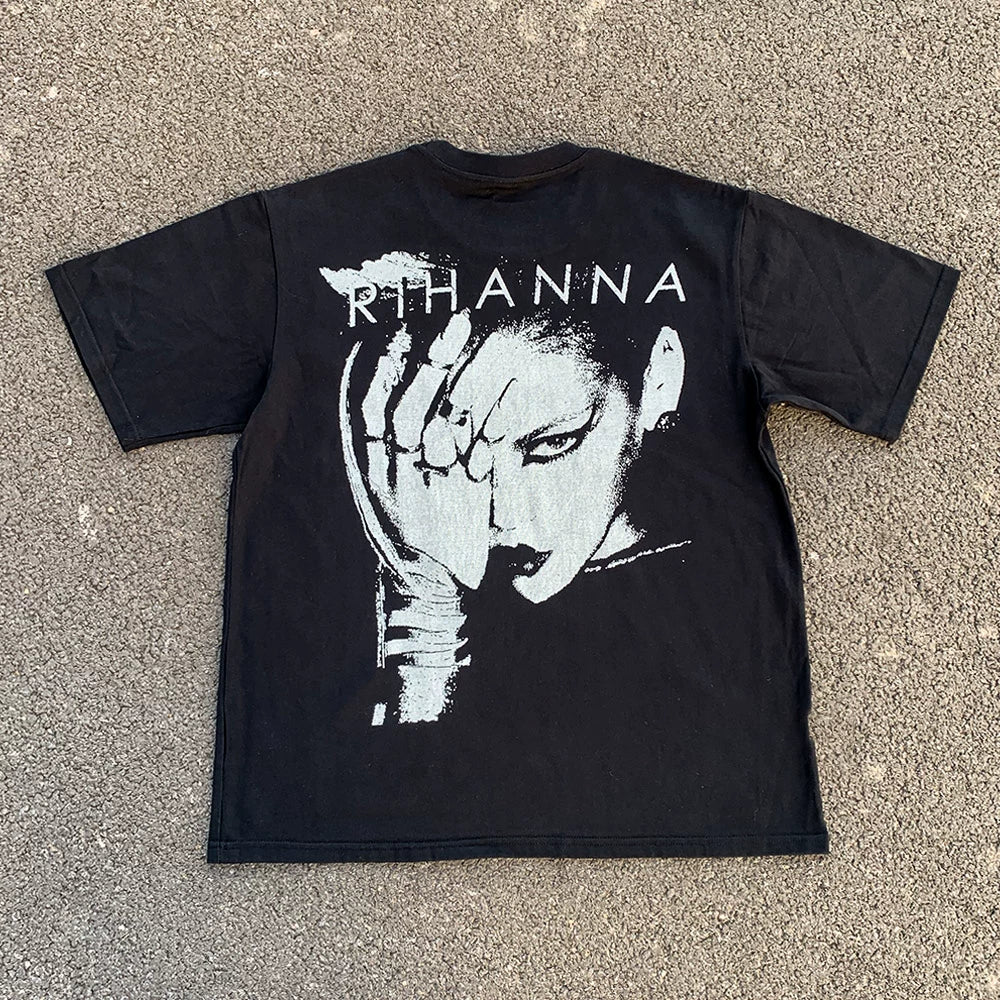 Wang Youbing Studio! RIHANNA 260g 100% Cotton Tee