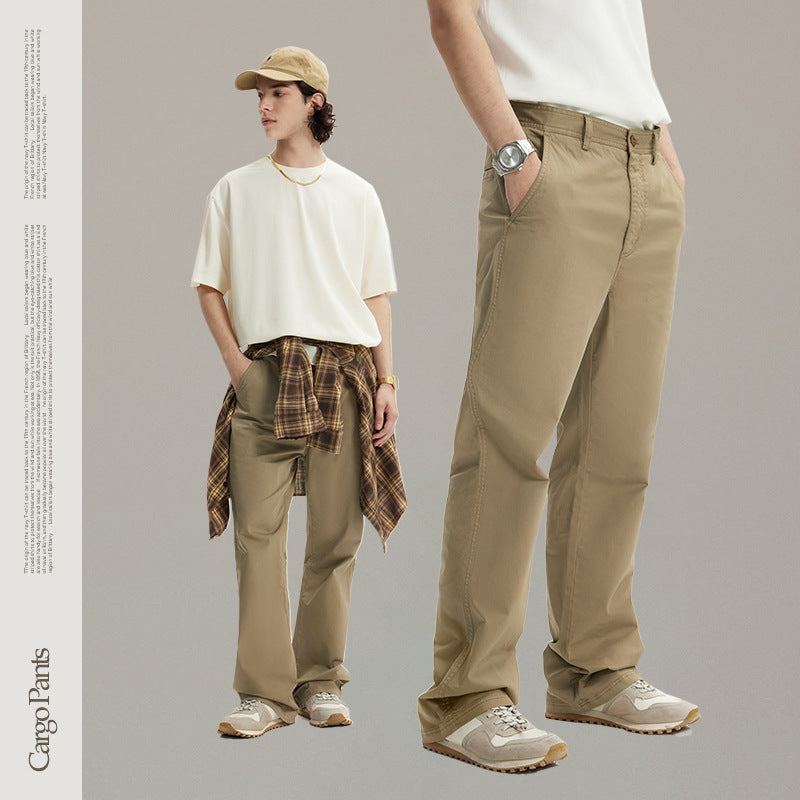 INF High Overalls Slim-fit Casual Pants