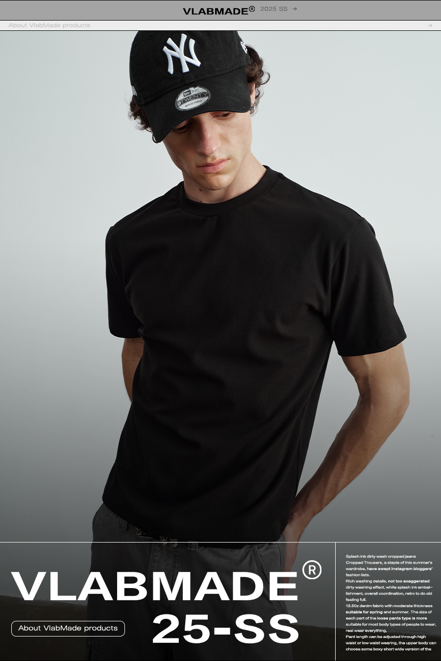VLABMADE Commuter Embroidered Shoulder Tee